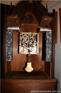 Gothic Steeple Cuckoo Clock by Jacob Bäuerle Circa 1870