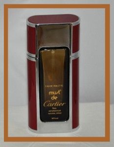 Must de Cartier Paris Beautiful Factice Bottle Used