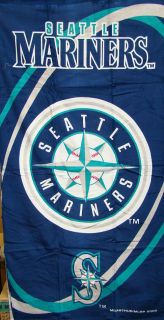 Seattle Mariners Cotton Beach Towel Size 30 x 60