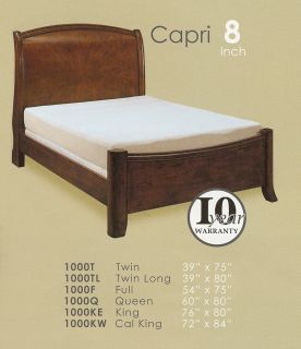 This listing is for a California King Size Memory foam mattress
