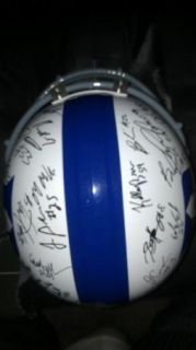 2012 DUKE BLUE DEVILS team signed Football Helmet  CERTIFICATE   PROOF
