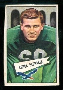 1952 Bowman Small Football Chuck Bednarik Eagles 10