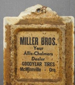 Vintage Metal Thermometer Allis Chalmers Mcminnville Or