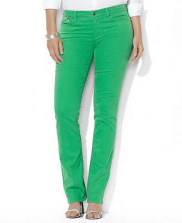 Lauren Jeans Co. Plus Size Pants, Straight Leg Colored   Plus Size