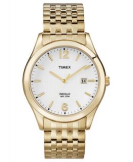 Timex Watch, Mens Gold Tone Stainless Steel Expansion Bracelet 40mm