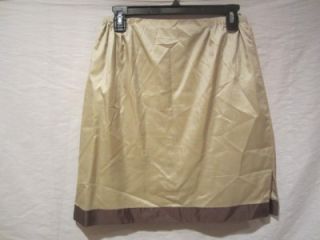 Megan Park England Skirt Sz s Floral Embroidered Silk Slip Skirt