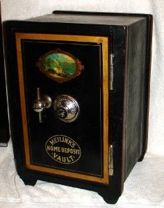 Antique Miniature Iron Salesman Sample Safe Meilink Co