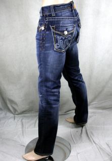 MEK Denim Jeans Mens Jodhpur Dark Blue Straight Leg