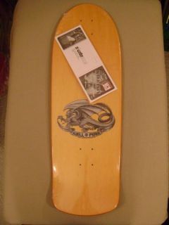 Powell Peralta Mike McGill Skull and Snake Skateboard Deck Yellow