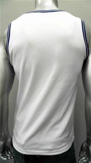 VKM Blank Mens 38 40 Lightweight Basketball Jersey White Athletic Two