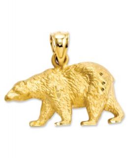 14k Gold Charm, 3D Republican Elephant Charm   Bracelets   Jewelry