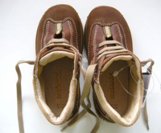 Brown Leather Melania Boots Boys EU 24 US 8 New