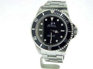 Mens Rolex Submariner Stainless Steel Watch Black Sub 14060 FV12A
