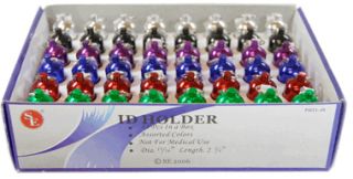 48 PC Wholesale Lot Pill Container ID Holder Keychain