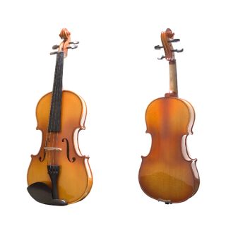 Mendini Ebony Violin 2 Bows Lesson Book w DVD Tuner