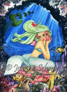 mermaid Fairy♥ Refrigerator Magnet Emeraude Fridge Stocking