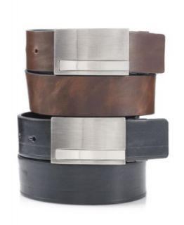 Alfani Belt, Leather Dress Plaque Belt   Mens Belts, Wallets