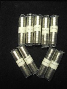 Sharp BU 2006 P Monticello Jefferson Nickel Bank Wrapped Rolls Only $