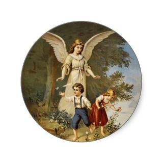 Victorian Guardian Angel Stickers