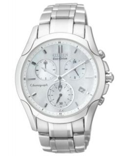 Citizen Watch, Womens Chronograph Eco Drive Sport Stainless Steel