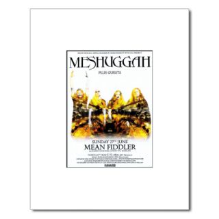 Meshuggah Mean Fiddler 2004 Matted Mini Poster