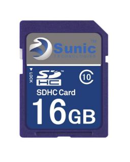 Ultra fast 16Gb SDHC memory card class 10 in its retail package