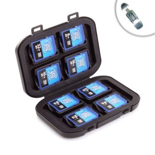 Professional Weatherproof SD Memory Card Case for Transcend , SanDisk
