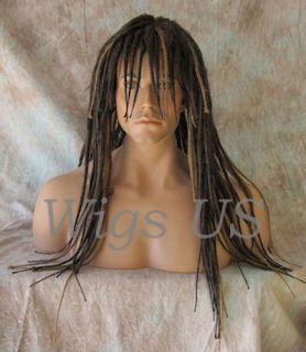 mens goth dreads color 8h15 medium brown with highlights style dreads