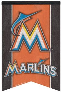 Miami Marlins New 2012 MLB Baseball Premium Felt Team Banner