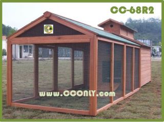 Chicken Coop C 68R2 Hen House Poultry Rabbit Hutch Cage