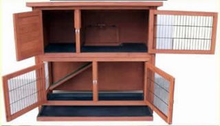 Large Rabbit Pet Hutch Guinea Pig Cage Small Animal Outdoor Home