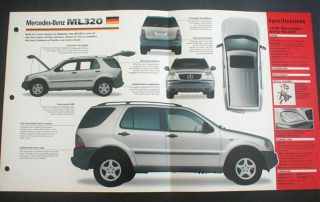 1998 Mercedes Benz ML320 SUV Unique Imp Brochure 98