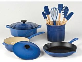 LE CREUSET 12 Piece Enamel Cast Iron Cookware Set, Colors Choice