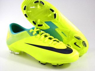 Nike Mercurial Victory FG Brazil Volt Green Black Soccer Cleats Boots