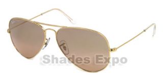 New Ray Ban Sunglasses RB 3025 Aviator Gold 001 3E 55mm