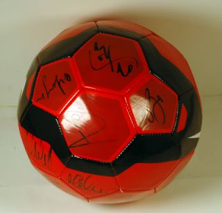 2011 12 Manchester United Team Signed Ball Wayne Rooney