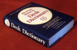 Merriam Websters Desk Dictionary 1995 Reference Guide Words Language