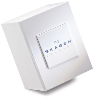 Skagen Womens Titanium Black Dial and Black Mesh Watch 233STMB
