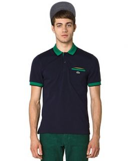 Lacoste LVE Shirt, Slim Fit Colorblock Pique Polo Shirt