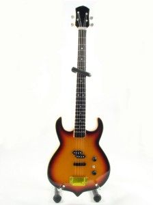 Miniature Guitar Gene Simmons KISS PUNISHER Bass Sunburst