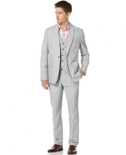 Perry Ellis Blazers, Linen Fine Stripe Blazer   Mens Suits & Suit