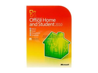 New Microsoft Office Home and Student 2010 32 64 Bit Retail License