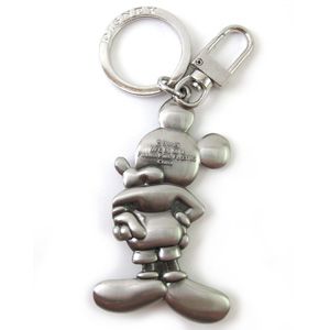 Disneys Mickey Mouse with Hands on His Waist Pose Pewter Key Ring