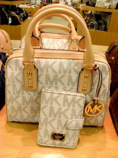 ON BRAND NEW AUTHENTIC MK SIGNATURE SMALL SATCHEL BAG by MICHAEL KORS