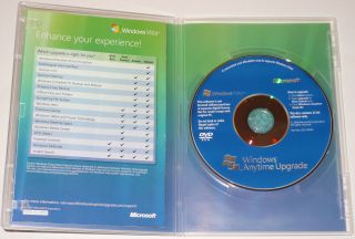 Microsoft Windows Vista Anytime Upgrade 32 Bit DVD Software
