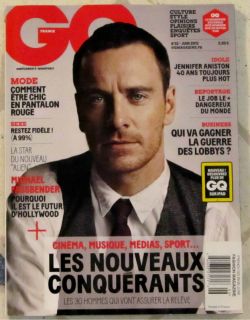 GQ Magazine France June 2012 Michael Fassbender Jennifer Aniston