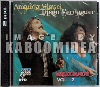 Amanda Miguel Diego Verdaguer CD DVD Mexicanos V 2
