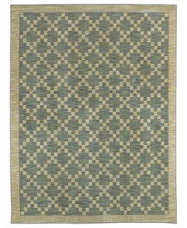 Shaw Living Area Rug, American Abstracts 16400 Augusta Blue 79 x 10