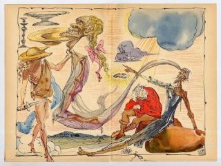 Salvador Dali Illustration from Don Quixote
