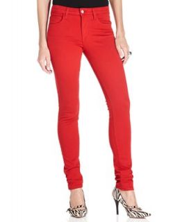 Joes Jeans Skinny Jeans, Red Wash Colored Denim
